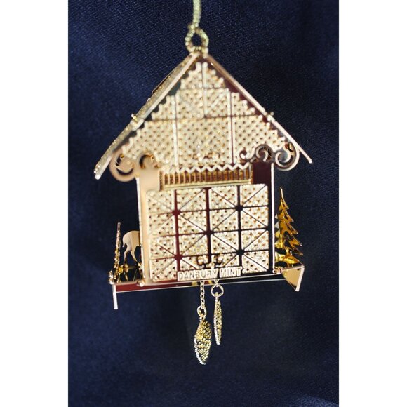 Danbury Mint 2019 Gold-Plated Cuckoo Clock Ornament - Picture 4 of 4